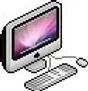 tiny pixel art of a mac computer