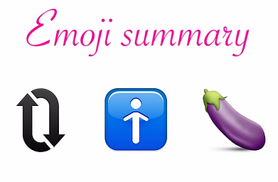 the white
pube emoji review jackson
pollock of a loop symbol, a man symbol, and an aubergine