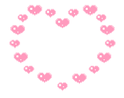 heart shape full of tiny hearts